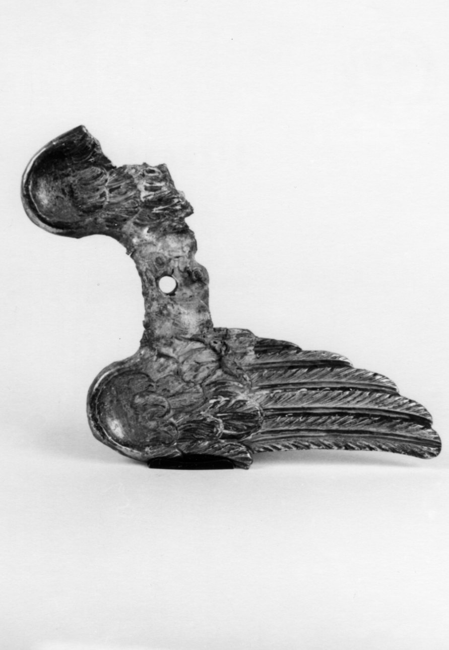 ala d'angelo (scultura, frammento) - bottega franco-piemontese (primo quarto sec. XVII)