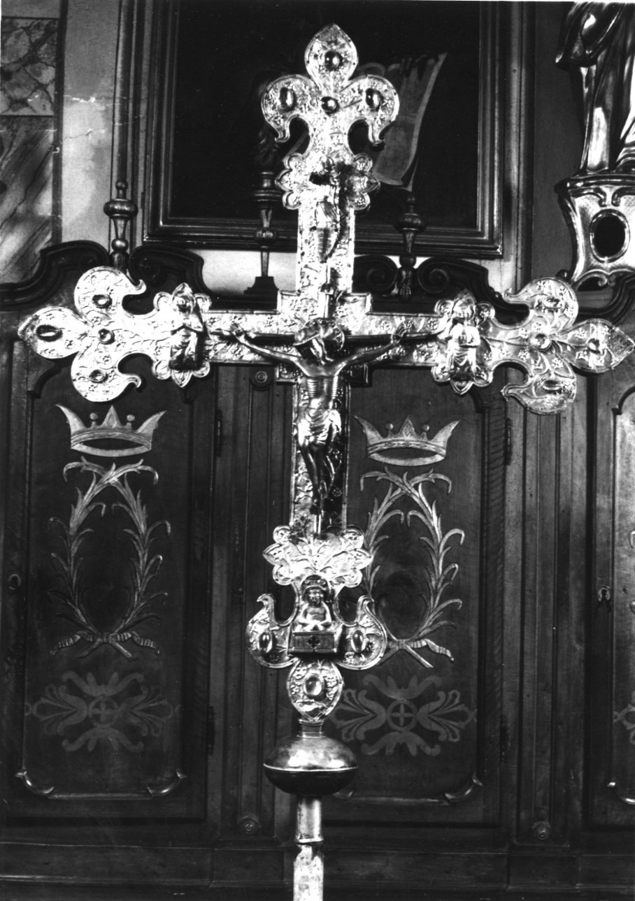 Cristo crocifisso dolente (croce, opera isolata) di Bos Johannes (seconda metà sec. XIV)