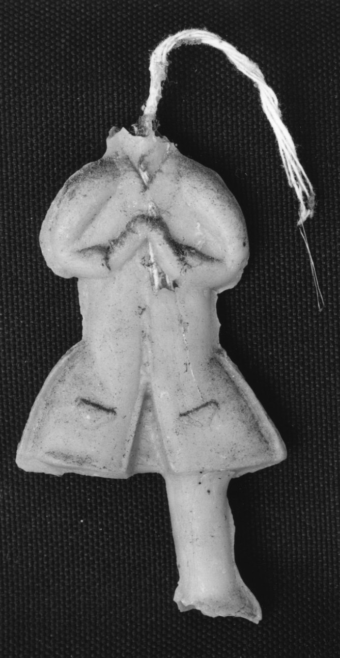 figura maschile che prega (ex voto, opera isolata) - bottega piemontese (sec. XVIII)