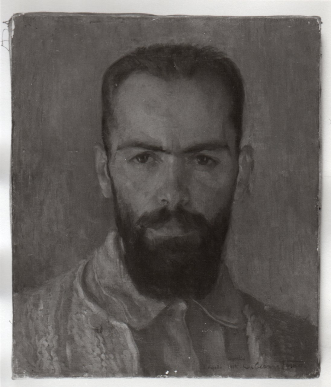 ritratto d'uomo (dipinto, opera isolata) di Ferro Cesare (primo quarto sec. XX)