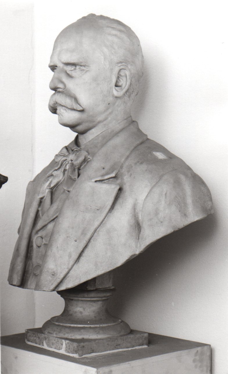 busto ritratto di Enrico Gamba (busto, opera isolata) di Tabacchi Odoardo (seconda metà sec. XIX)