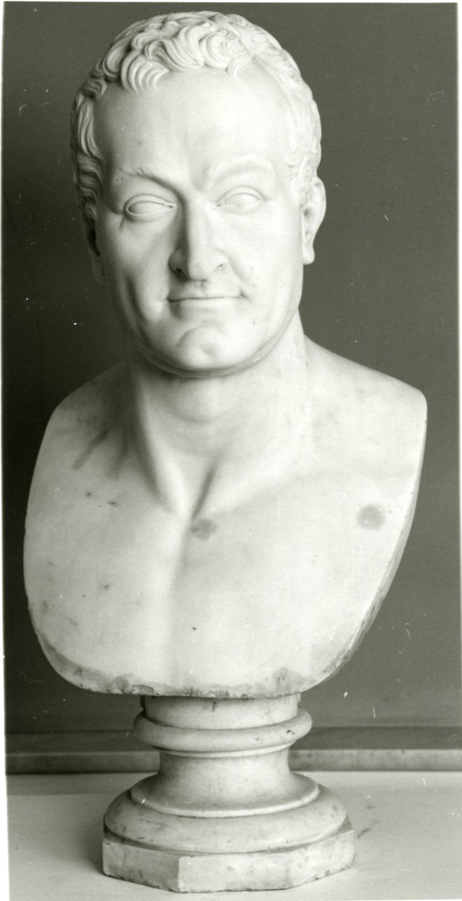 busto ritratto del marchese Filippo Asinari di San Marzano (busto, opera isolata) di Spalla Giacomo (primo quarto sec. XIX)
