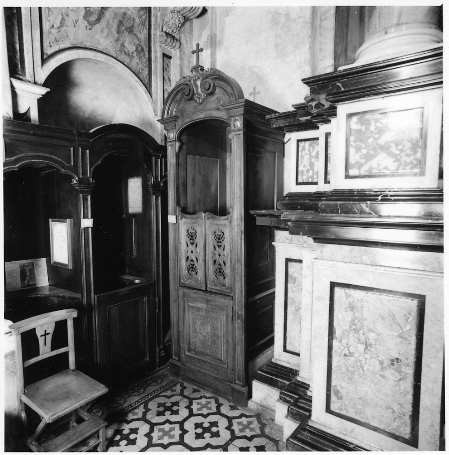 confessionale, opera isolata - bottega piemontese (seconda metà sec. XIX)