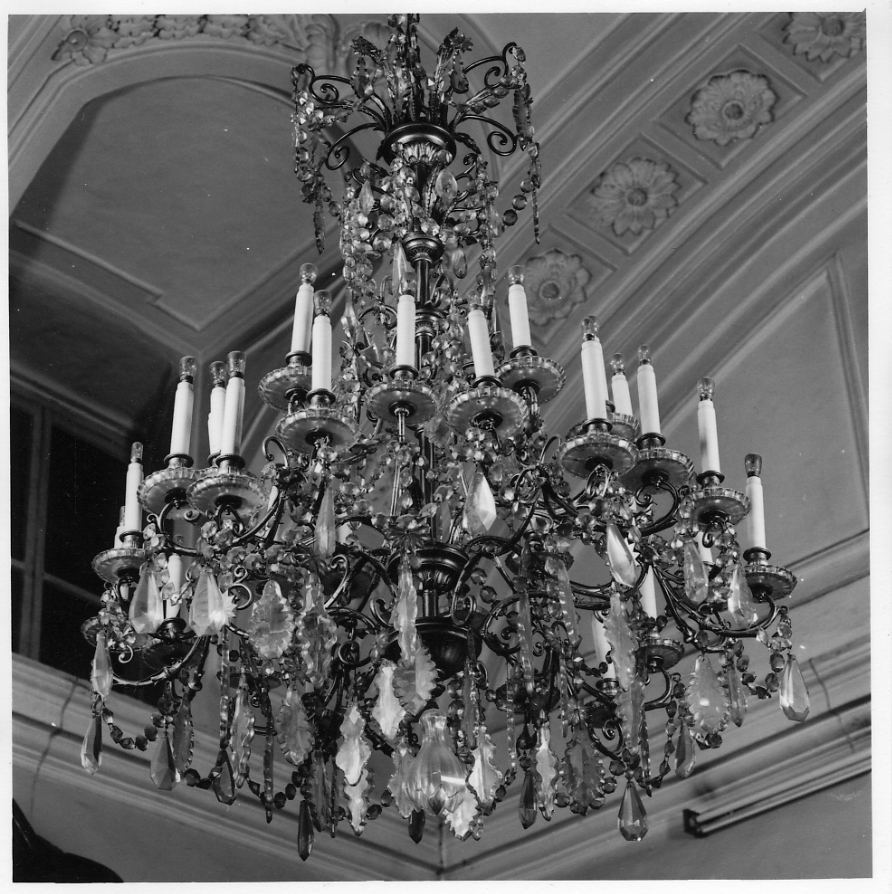 lampadario - a bracci, opera isolata - bottega italiana (seconda metà sec. XIX)
