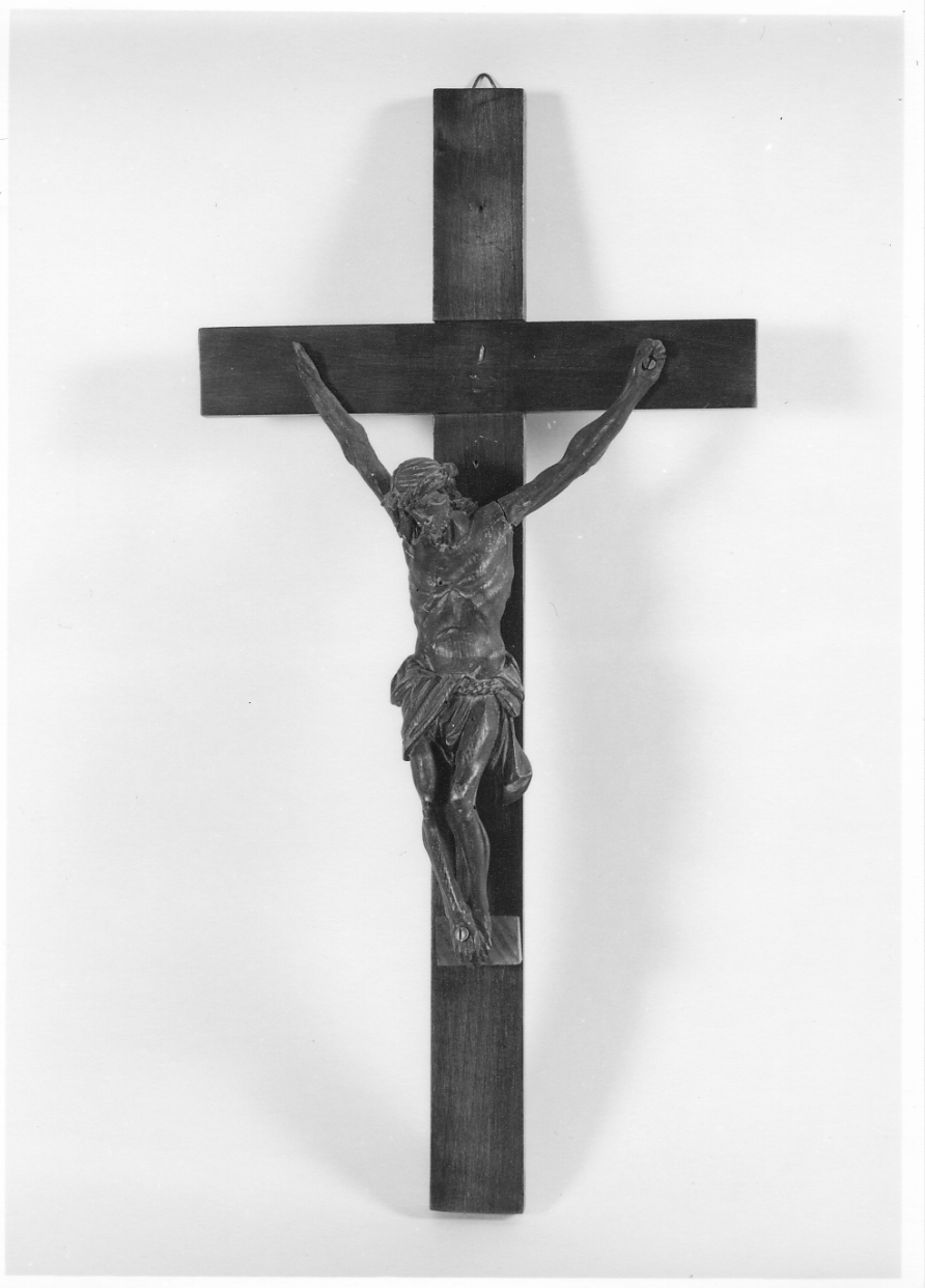Cristo crocifisso (crocifisso, opera isolata) - bottega piemontese (sec. XVIII)