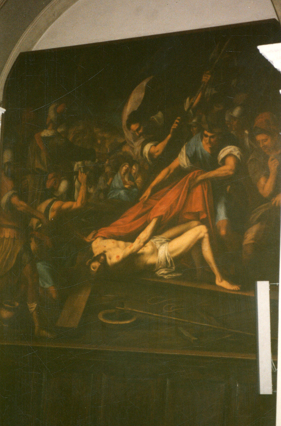 Cristo spogliato delle sue vesti (dipinto, opera isolata) di Pollone Pietro Antonio (ultimo quarto sec. XVII)