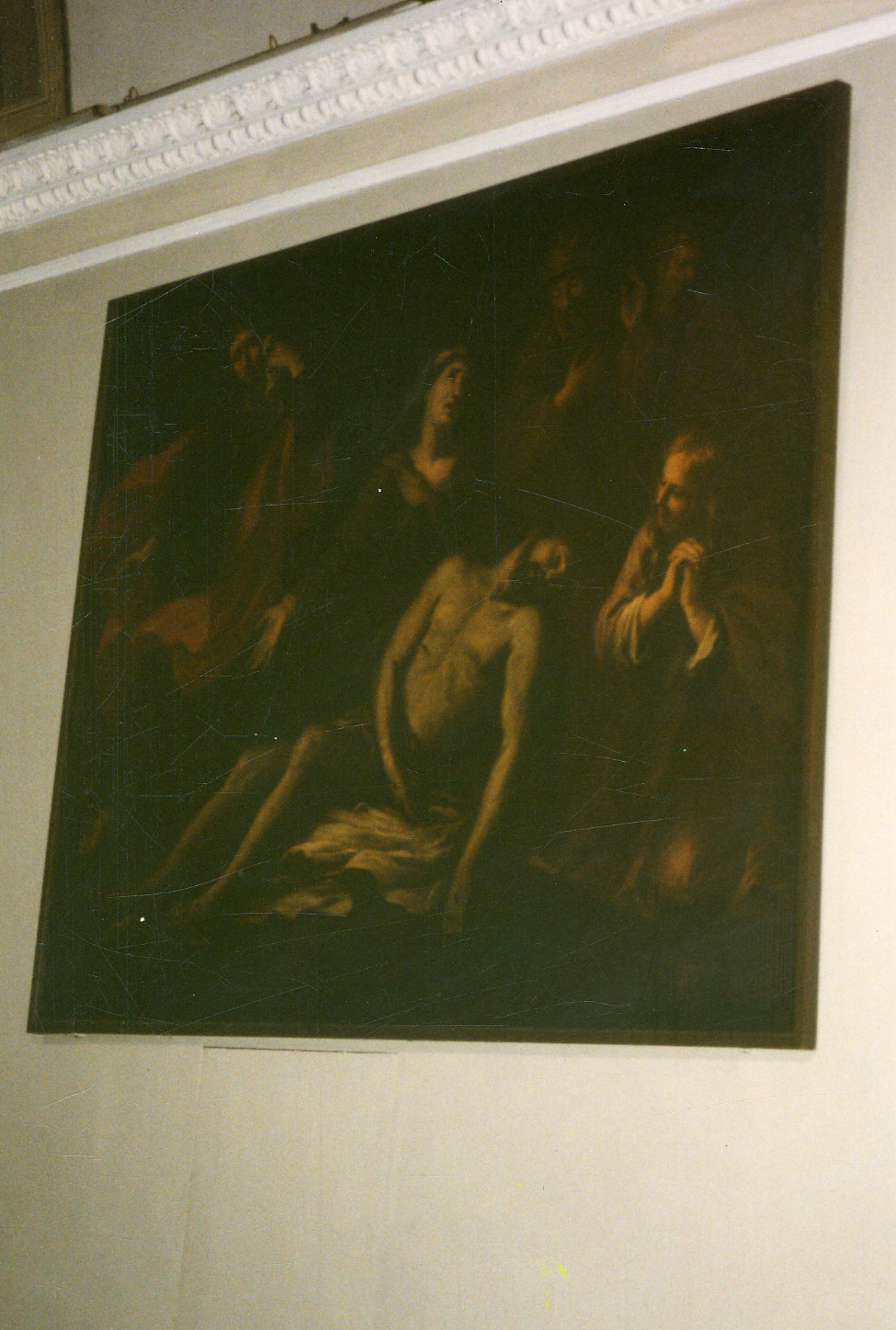 compianto sul Cristo morto (dipinto, opera isolata) - ambito ligure-piemontese (prima metà sec. XVII)