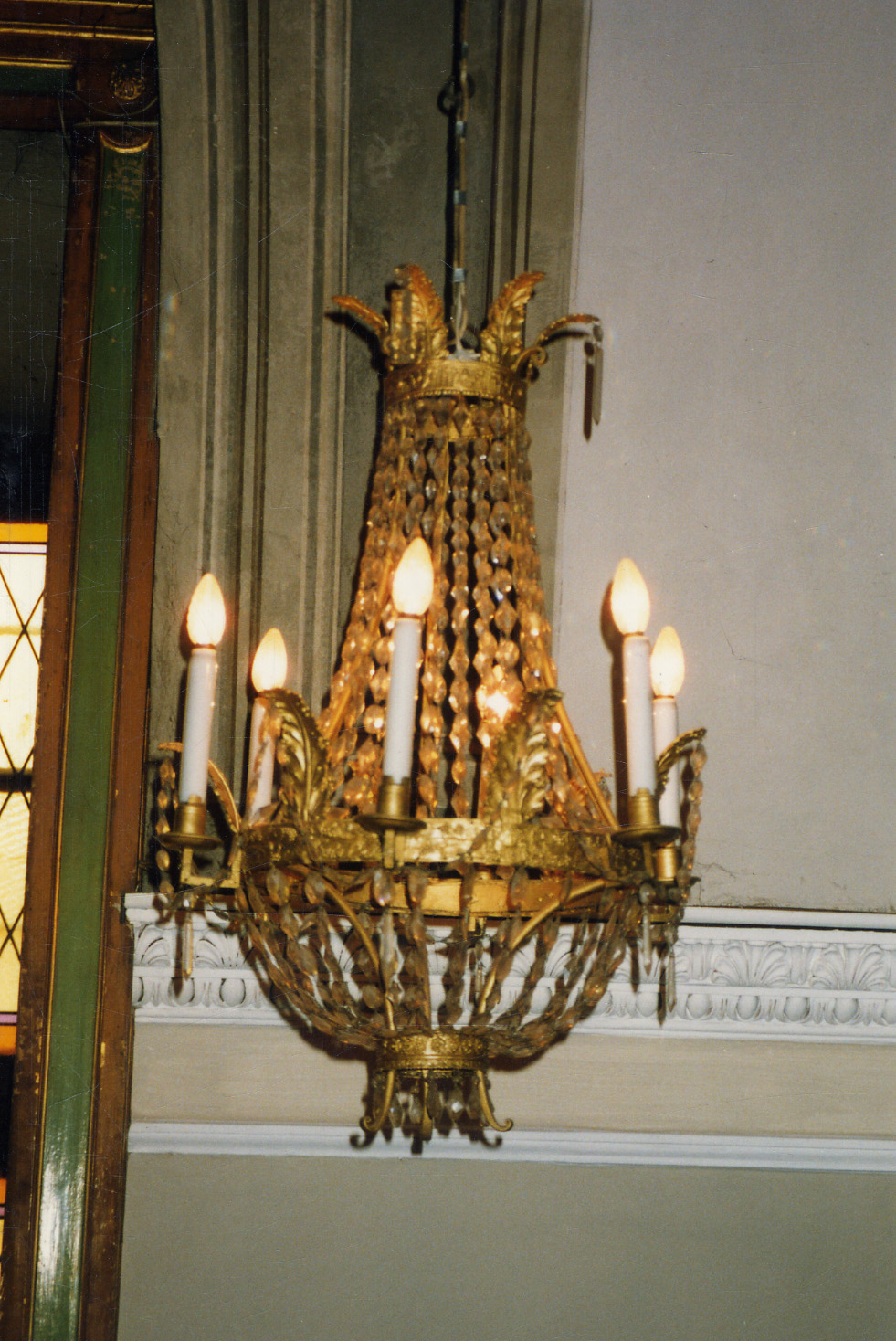 lampadario, serie - bottega piemontese (fine/inizio secc. XIX/ XX)