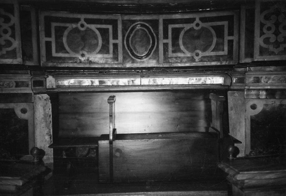 panca con schienale, opera isolata - bottega piemontese (prima metà sec. XIX)