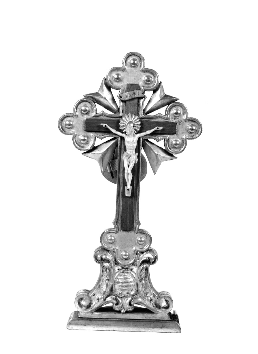 Cristo crocifisso (croce da tavolo, opera isolata) - bottega piemontese (metà sec. XVIII)