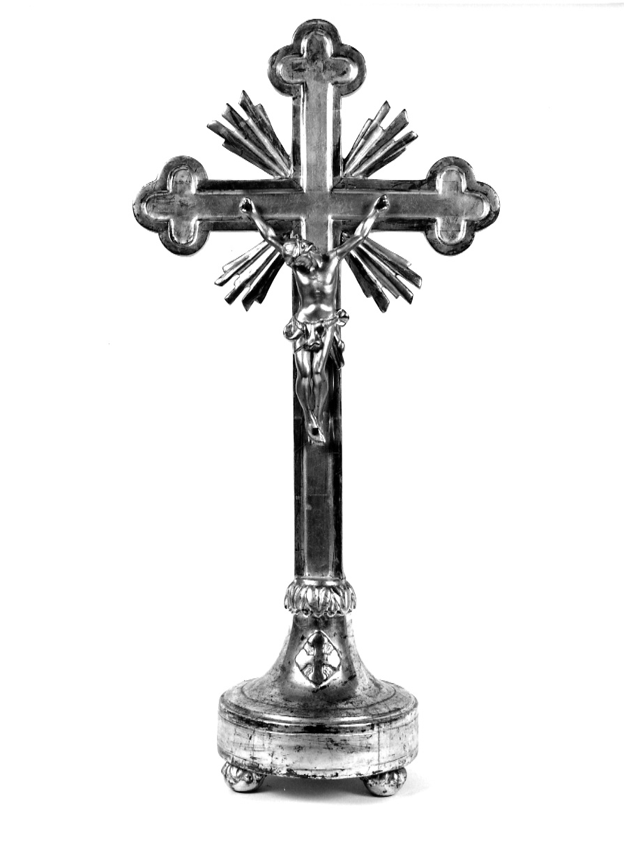 Cristo crocifisso (croce da tavolo, opera isolata) - bottega piemontese (inizio sec. XIX)