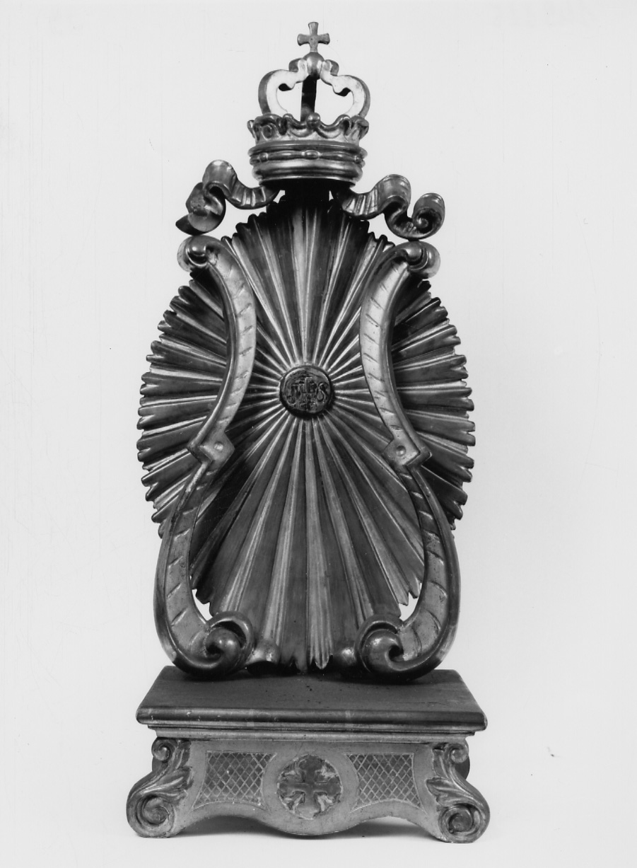 tronetto per esposizione eucaristica, opera isolata - bottega piemontese (metà sec. XIX)