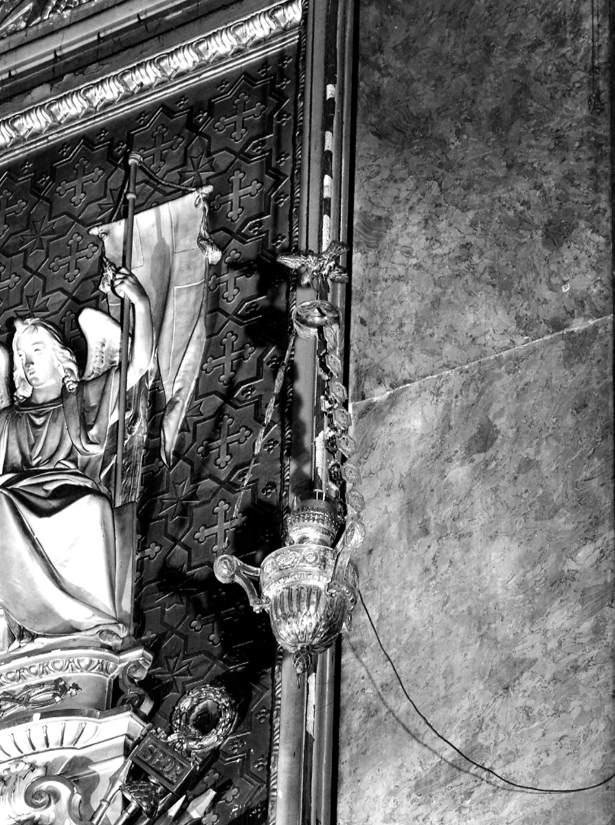 lampada, serie - bottega piemontese (seconda metà sec. XIX)