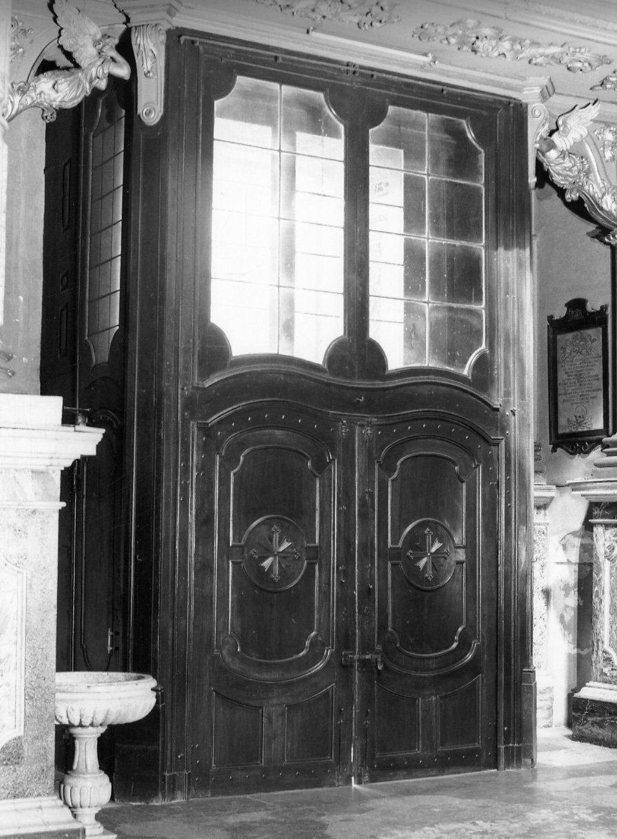 bussola d'ingresso, opera isolata - bottega piemontese (seconda metà sec. XIX)