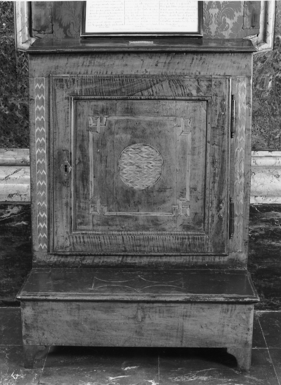 inginocchiatoio, opera isolata - bottega piemontese (inizio sec. XIX)