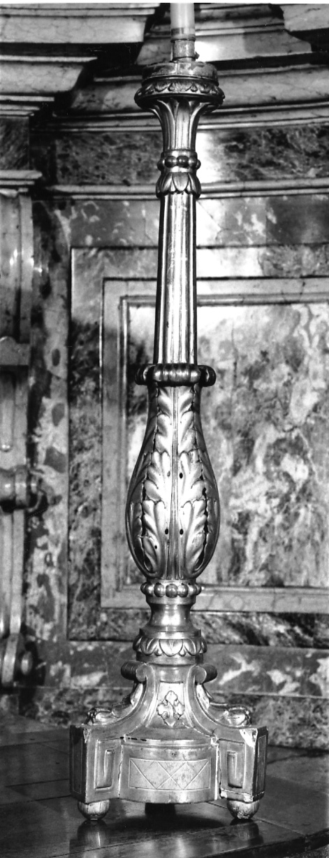 candeliere, serie - bottega torinese (secondo quarto sec. XIX)