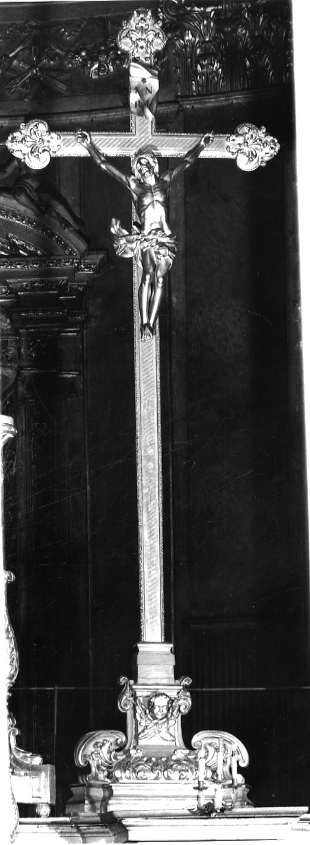 Cristo crocifisso (croce d'altare, opera isolata) - bottega torinese (metà sec. XVIII)