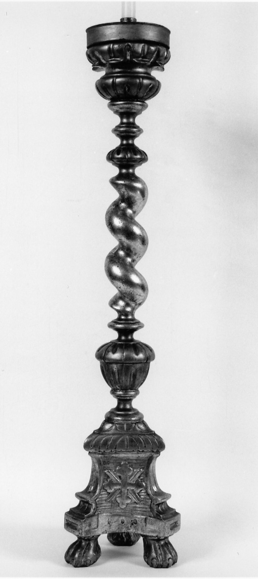 candeliere, serie - bottega piemontese (seconda metà sec. XVIII)