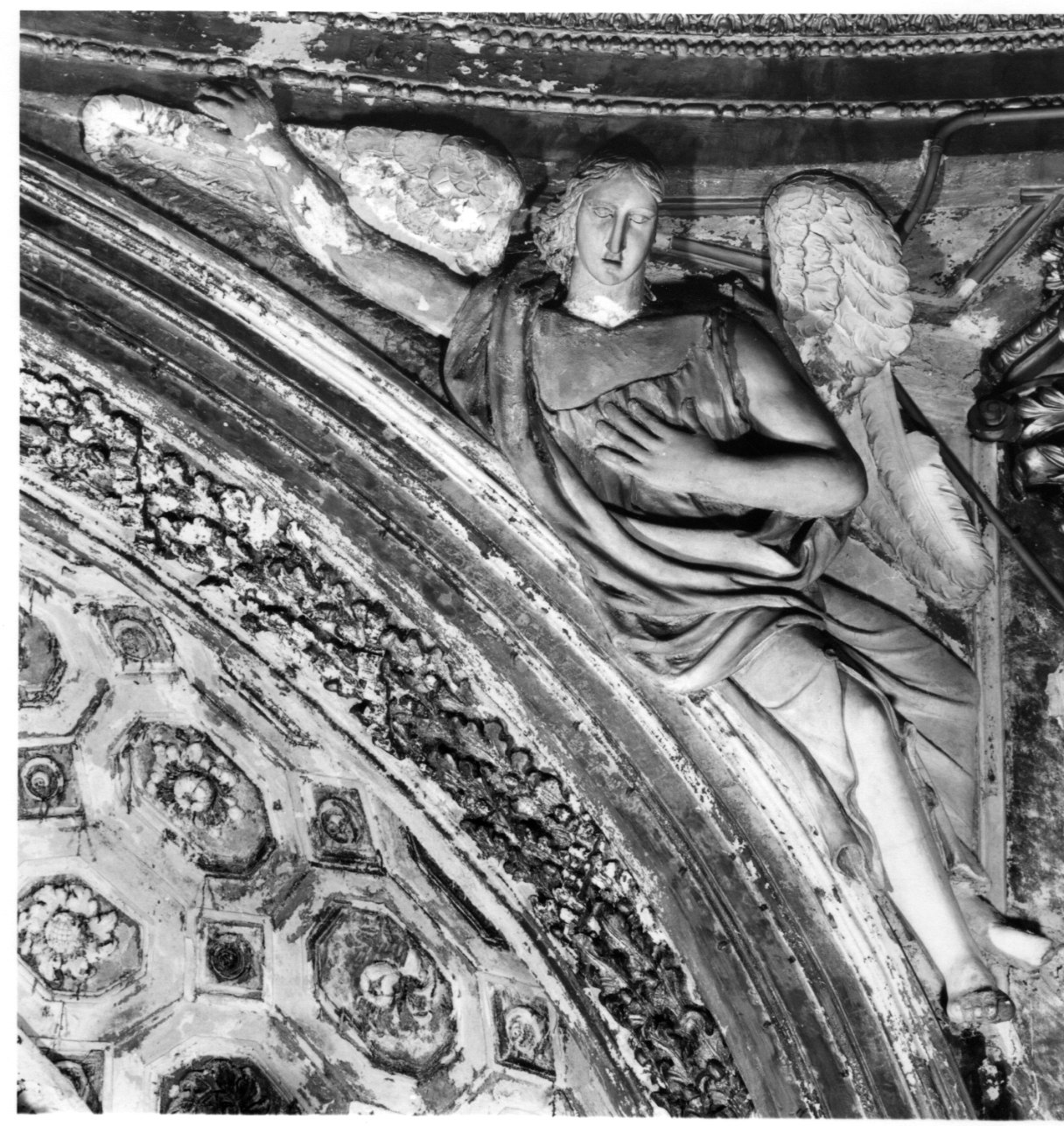 angelo (rilievo, opera isolata) di Juvarra Filippo, Agliaudi Ignazio detto Giovanni Pietro Baroni - bottega luganese (metà sec. XVIII)