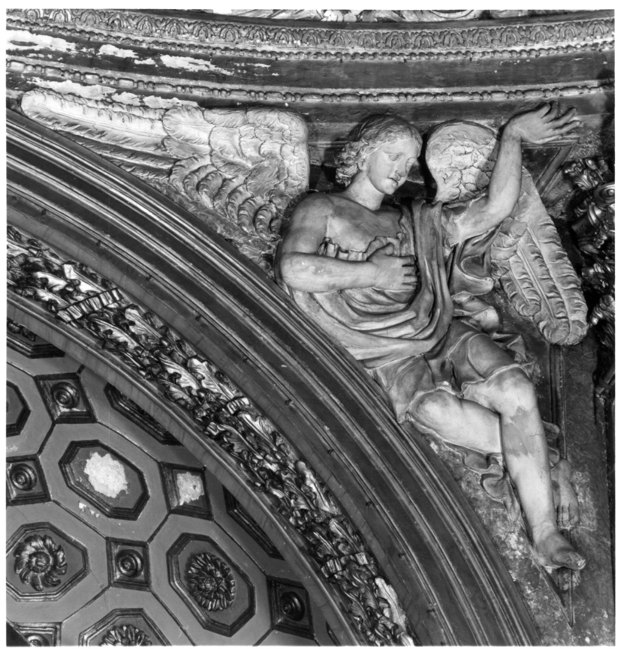 angelo (rilievo, opera isolata) di Juvarra Filippo, Agliaudi Ignazio detto Giovanni Pietro Baroni - bottega luganese (metà sec. XVIII)