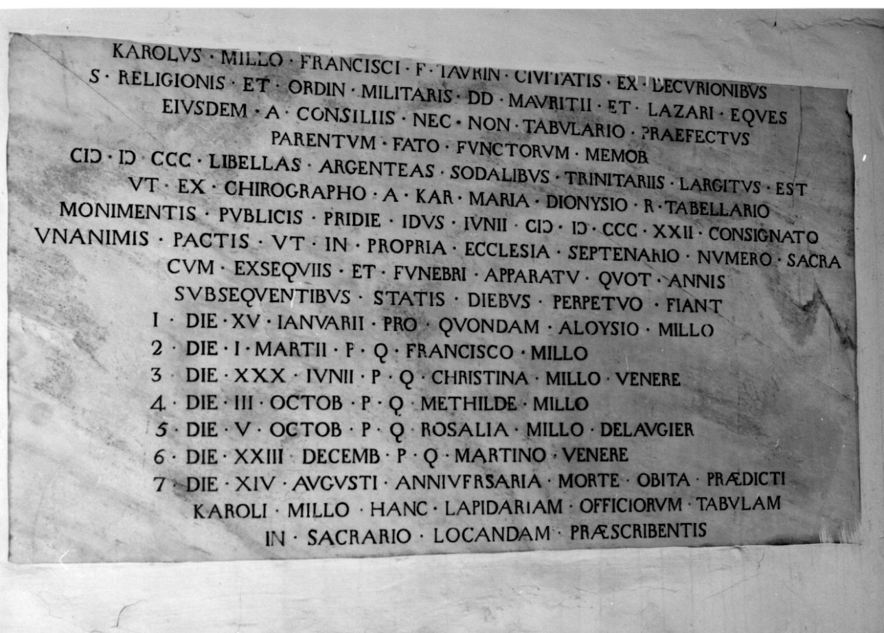 lapide commemorativa, opera isolata - bottega piemontese (primo quarto sec. XIX)