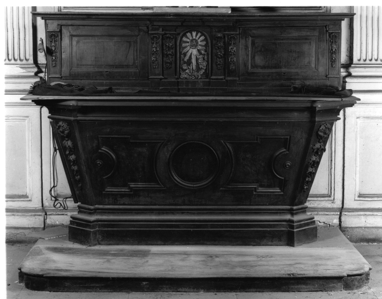 altare, opera isolata di Agliaudi Ignazio detto Giovanni Pietro Baroni (metà sec. XVIII)