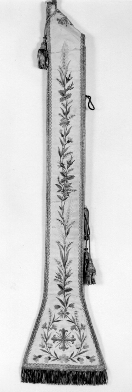 stola, opera isolata - manifattura piemontese (fine/inizio secc. XIX/ XX)