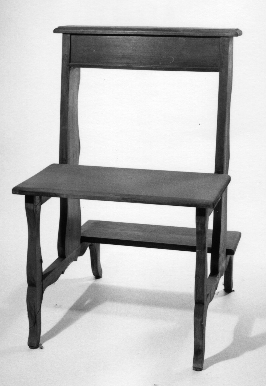 banco da chiesa, serie - ambito piemontese (prima metà sec. XX)