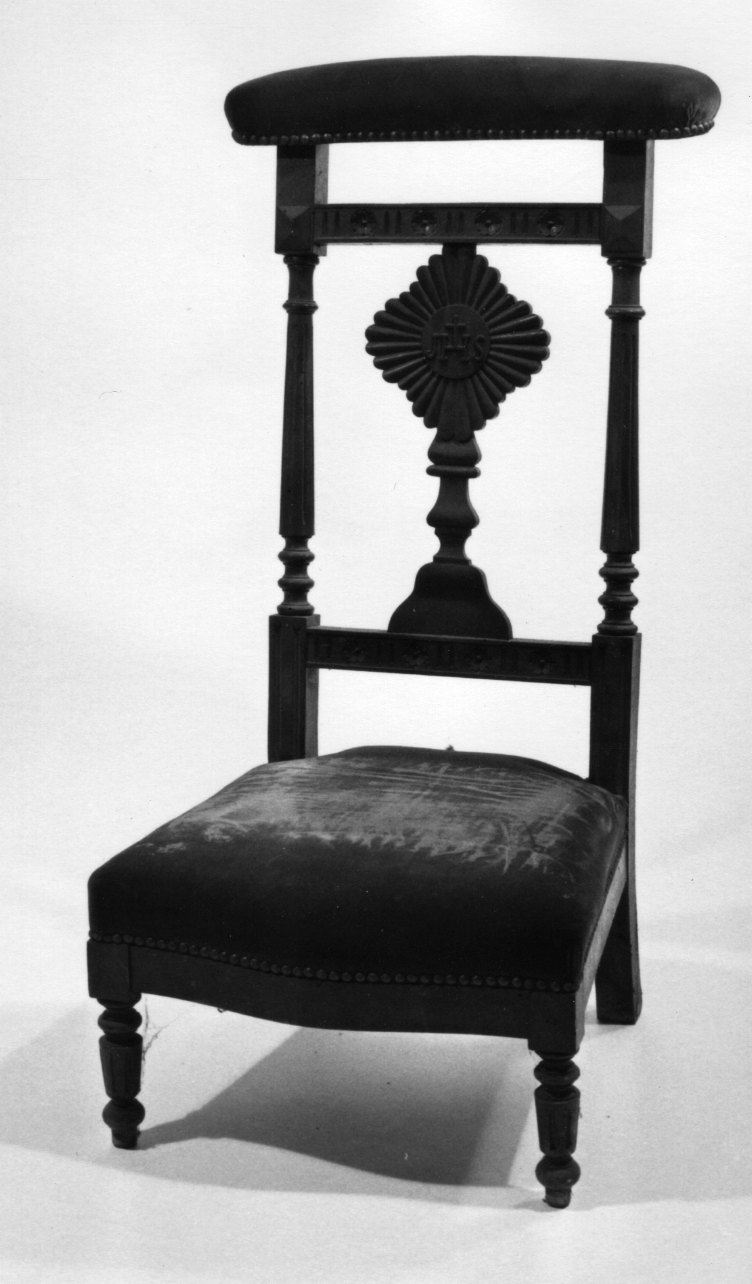 inginocchiatoio, opera isolata - ambito piemontese (fine/inizio secc. XIX/ XX)