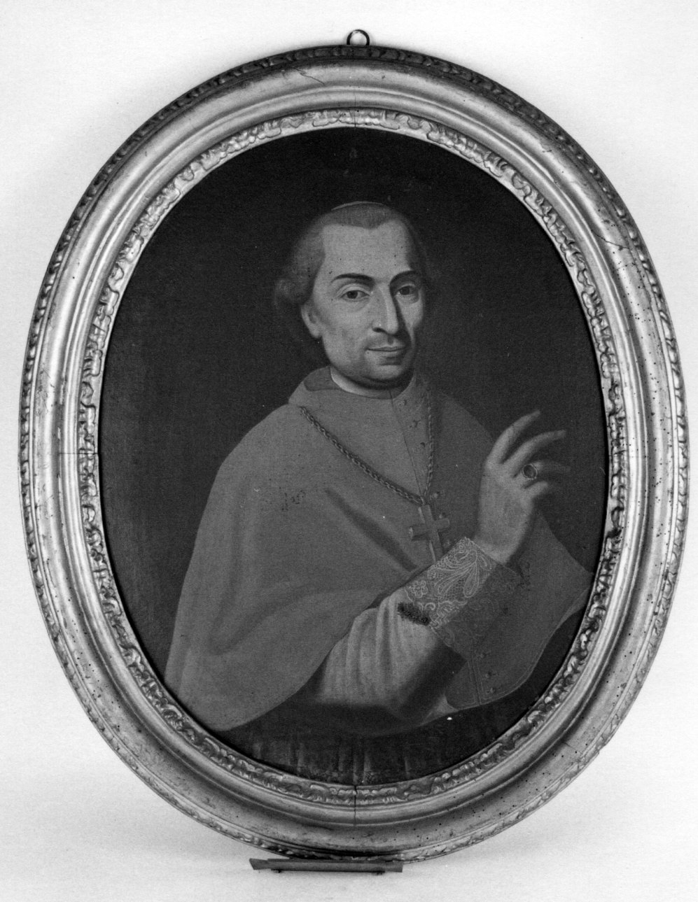 ritratto a mezza figura di prelato (dipinto, opera isolata) - ambito piemontese (ultimo quarto sec. XVIII)