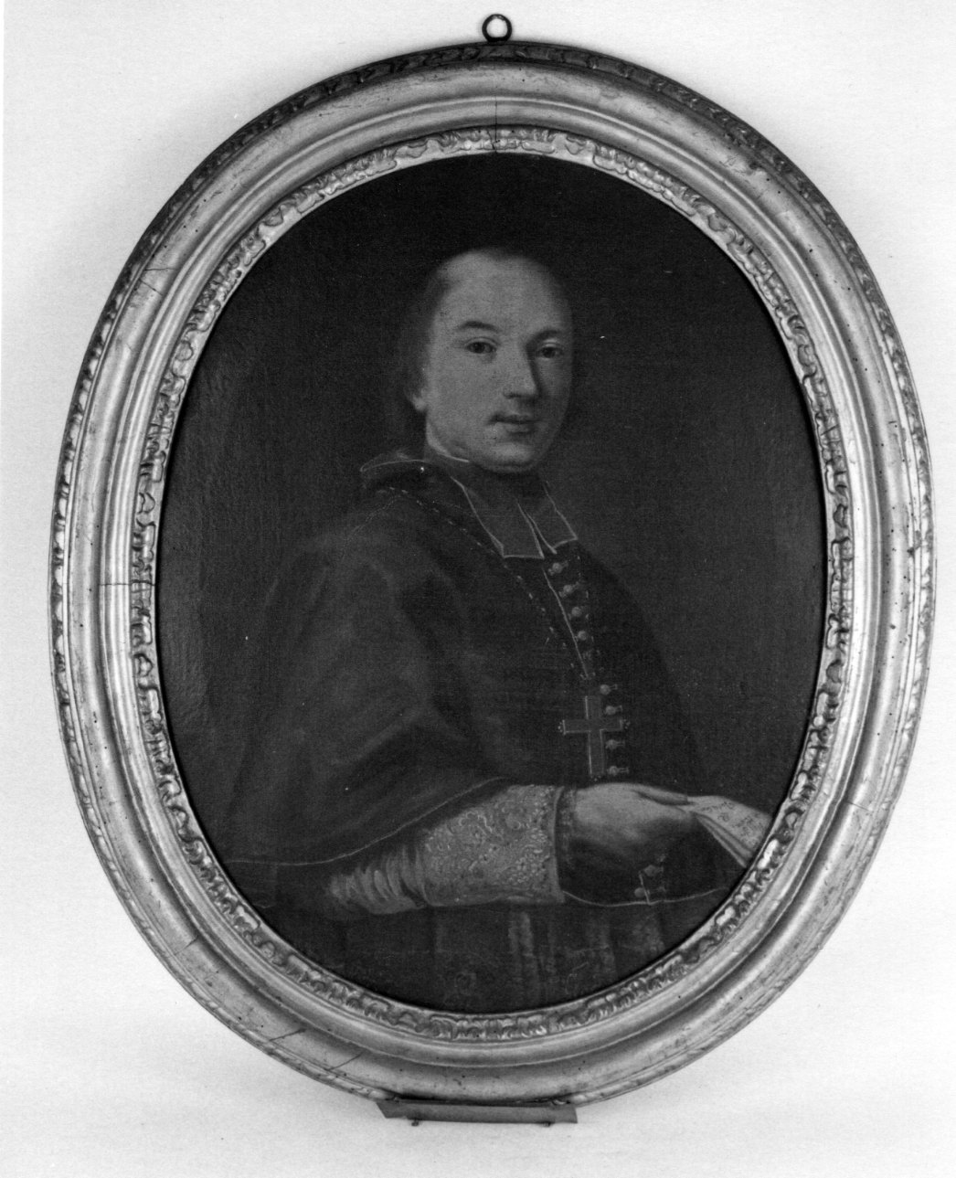 ritratto a mezza figura di prelato (dipinto, opera isolata) - ambito piemontese (terzo quarto sec. XVIII)