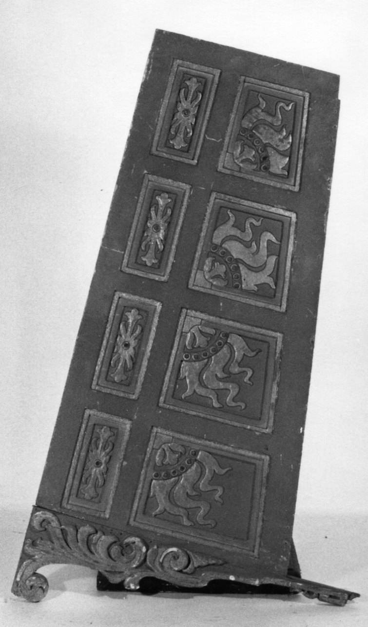 anta, elemento d'insieme - bottega piemontese (fine/inizio secc. XIX/ XX)