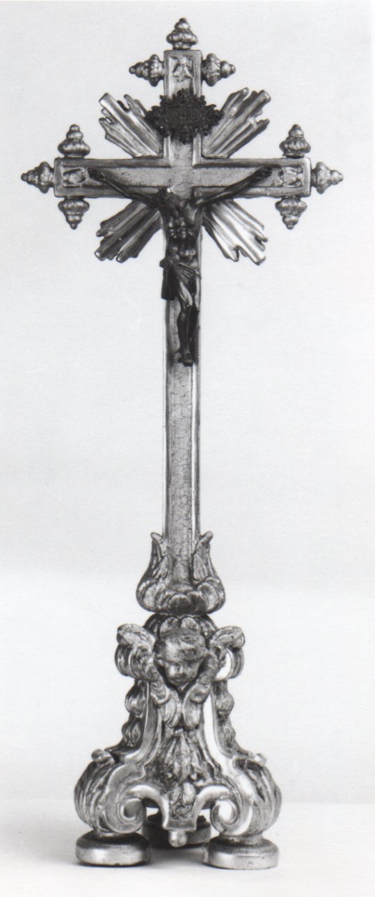 Cristo crocifisso dolente (croce d'altare, opera isolata) - bottega piemontese (terzo quarto sec. XIX)