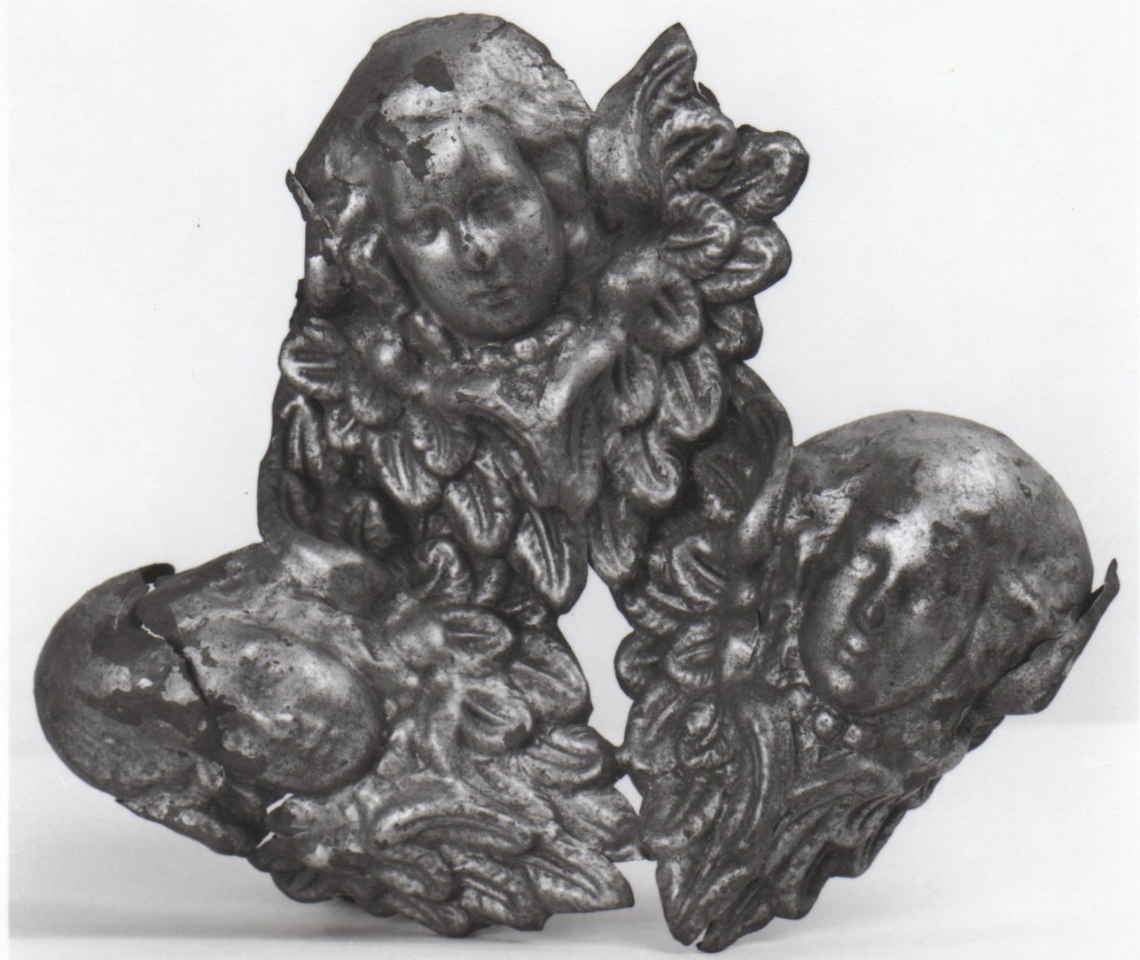 cherubini (decorazione plastica, elemento d'insieme) - bottega piemontese (terzo quarto sec. XIX)