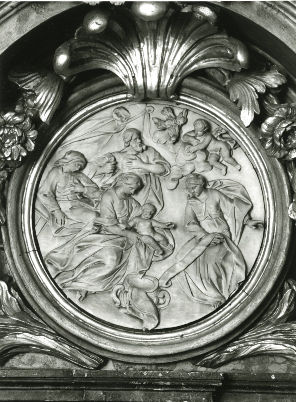 nascita di Maria Vergine (rilievo) di Vittone Bernardo Antonio - ambito piemontese (terzo quarto sec. XVIII)