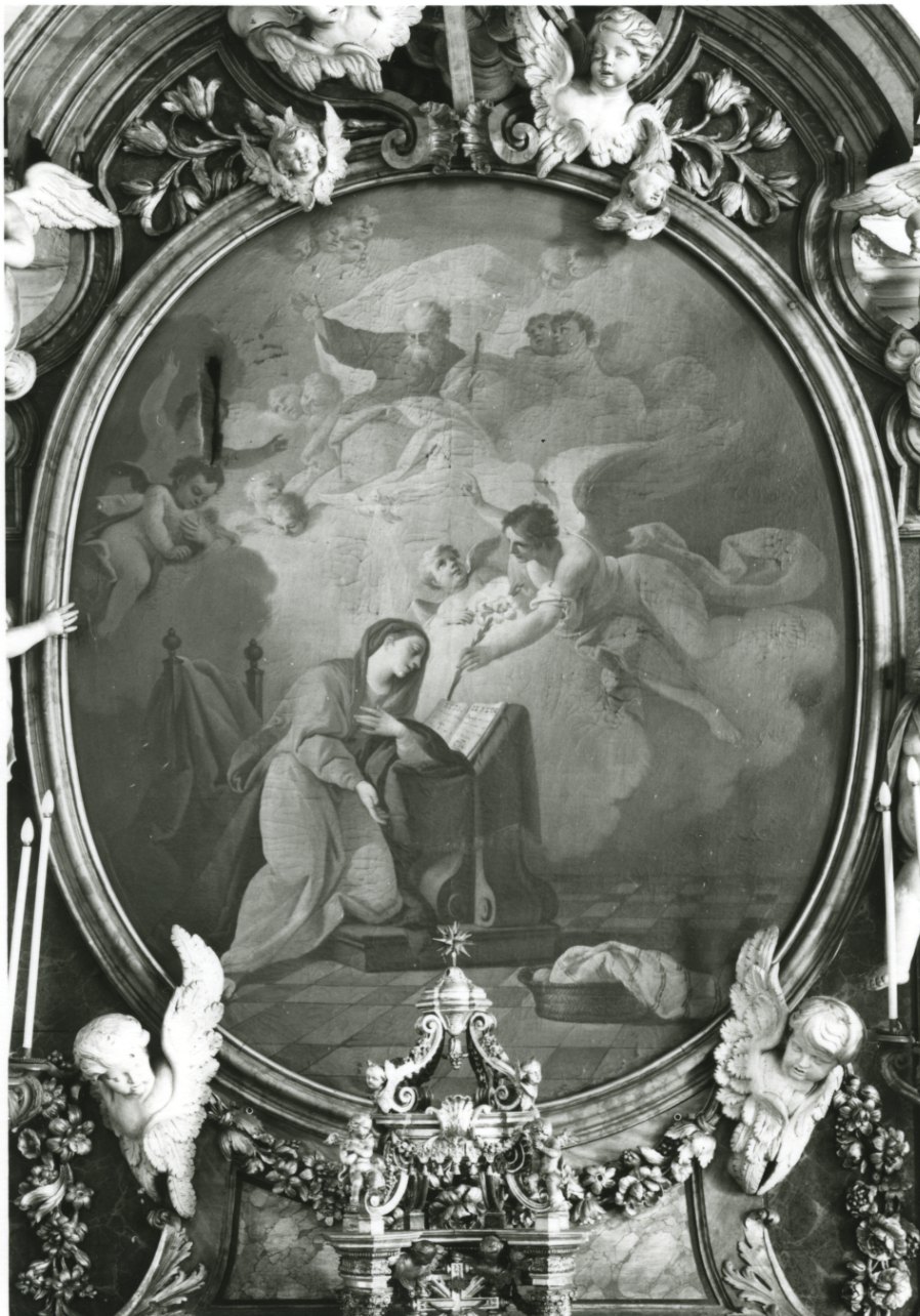 Annunciazione (dipinto, opera isolata) di Trono Alessandro (attribuito) (secondo quarto sec. XVIII)