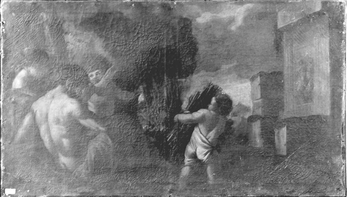 allegoria dell'inverno (dipinto, opera isolata) - ambito piemontese (fine/inizio secc. XVII/ XVIII)