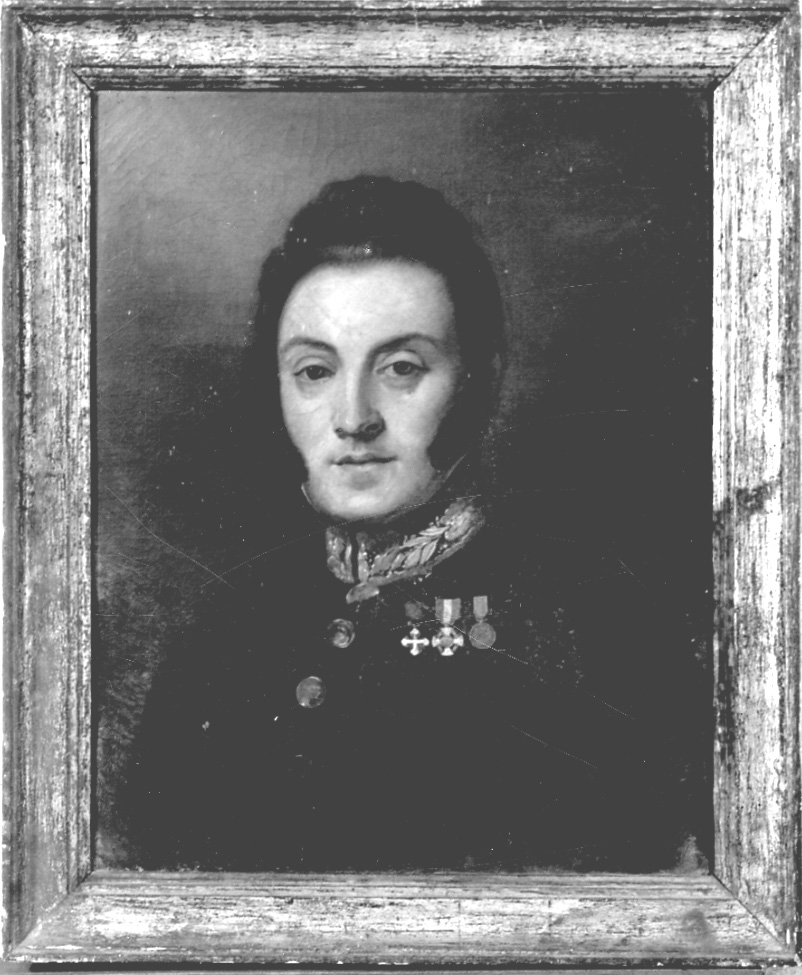 ritratto di Amedeo Leone (dipinto, opera isolata) - ambito francese (metà sec. XIX)