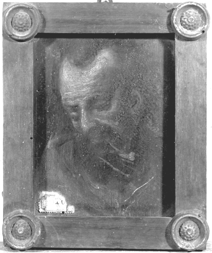 figura maschile di anziano (dipinto, opera isolata) - ambito lombardo-piemontese (fine/inizio secc. XVI/ XVII)