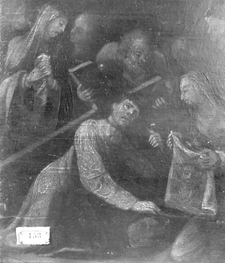 Cristo incontra la Veronica (dipinto, opera isolata) - ambito della Valsesia (ultimo quarto sec. XVI)