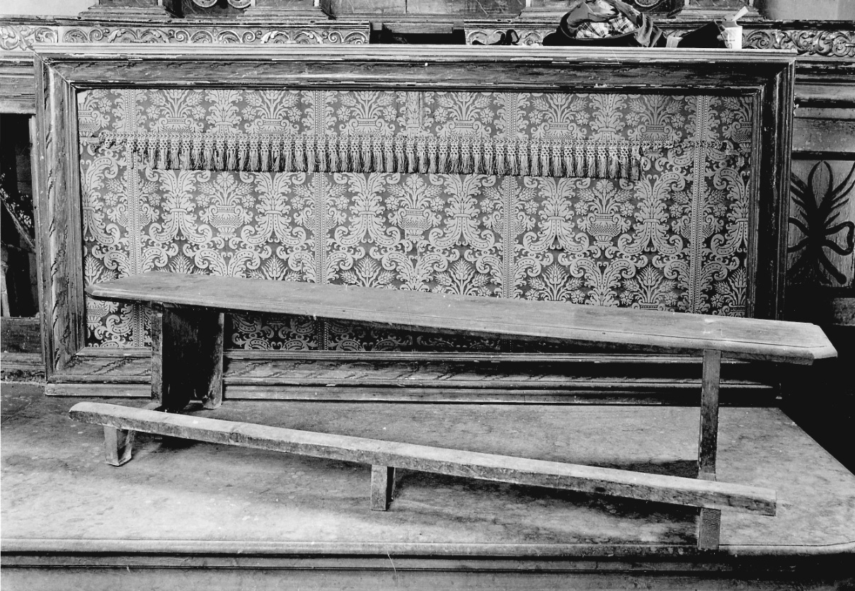 banco da chiesa, opera isolata - bottega della Valsesia (sec. XIX)
