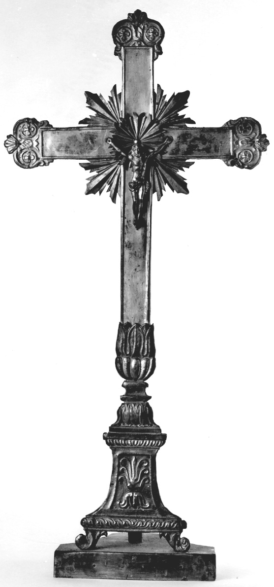 Cristo crocifisso (croce d'altare, opera isolata) - bottega lombardo-piemontese (prima metà sec. XIX)
