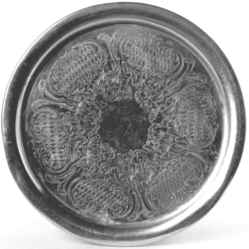 piatto per elemosine, opera isolata - bottega della Valsesia (fine/inizio secc. XIX/ XX)