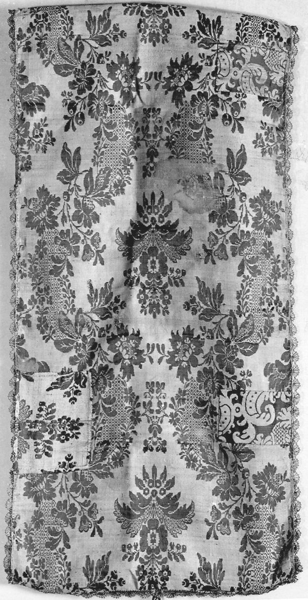 velo omerale, opera isolata - manifattura lombardo-piemontese (prima metà sec. XIX)