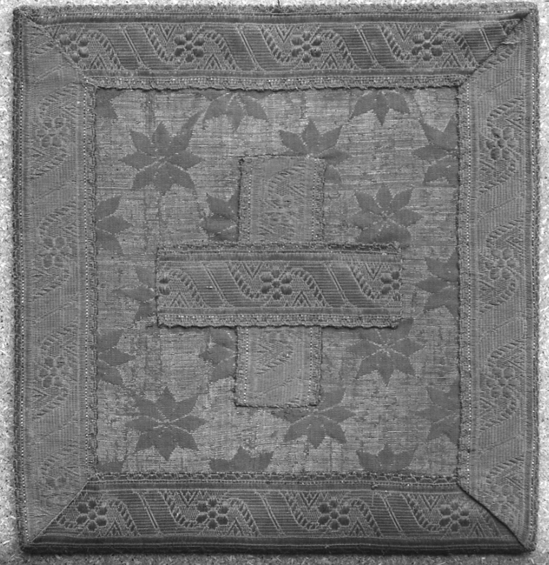 borsa, elemento d'insieme - manifattura italiana (ultimo quarto, primo quarto sec. XVI, sec. XVII)