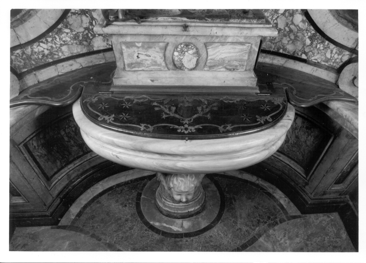 coperchio del fonte battesimale, opera isolata - bottega piemontese (secondo quarto sec. XVIII)