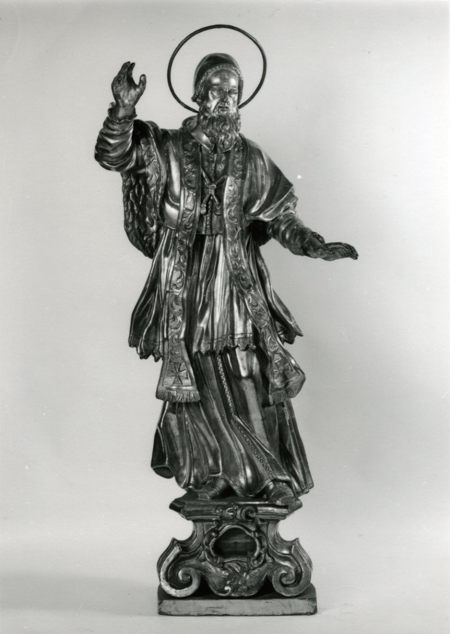 San Pio papa (reliquiario - a statua, opera isolata) - bottega piemontese (primo quarto sec. XVIII)