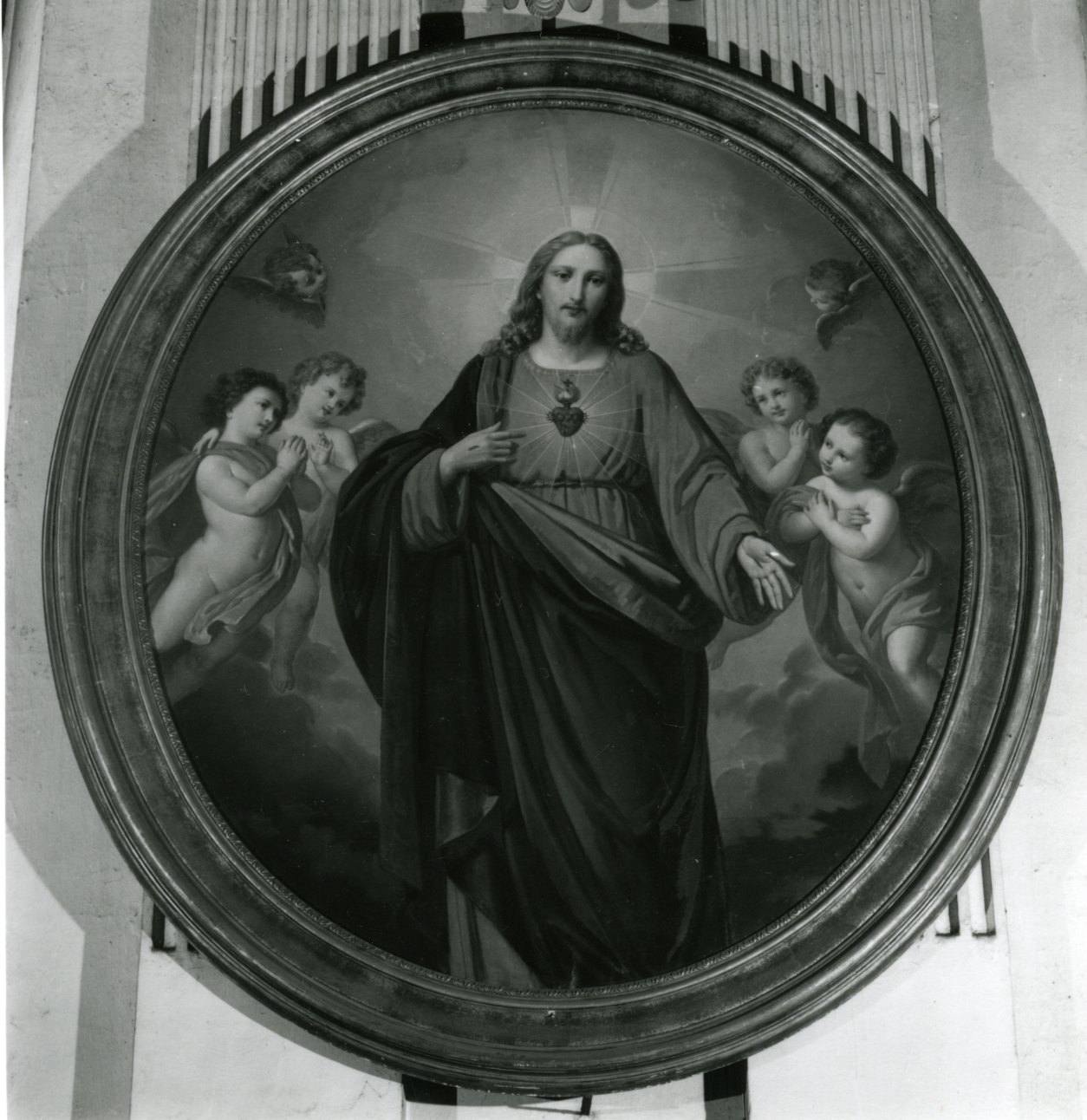 Sacro Cuore di Gesù (dipinto, opera isolata) di Lorenzone Tommaso (seconda metà sec. XIX)