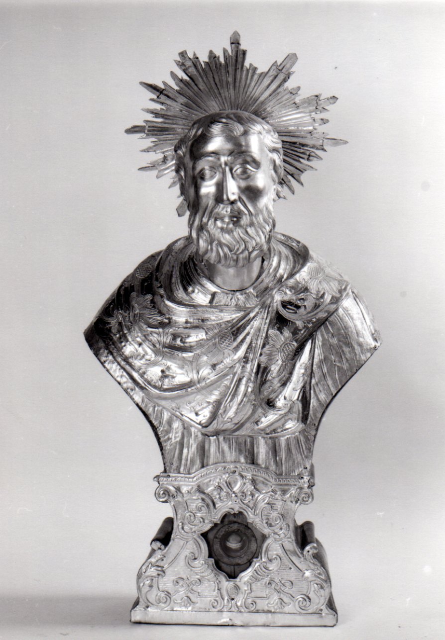 San Bartolomeo (reliquiario - a busto, opera isolata) - ambito piemontese (prima metà sec. XVIII)