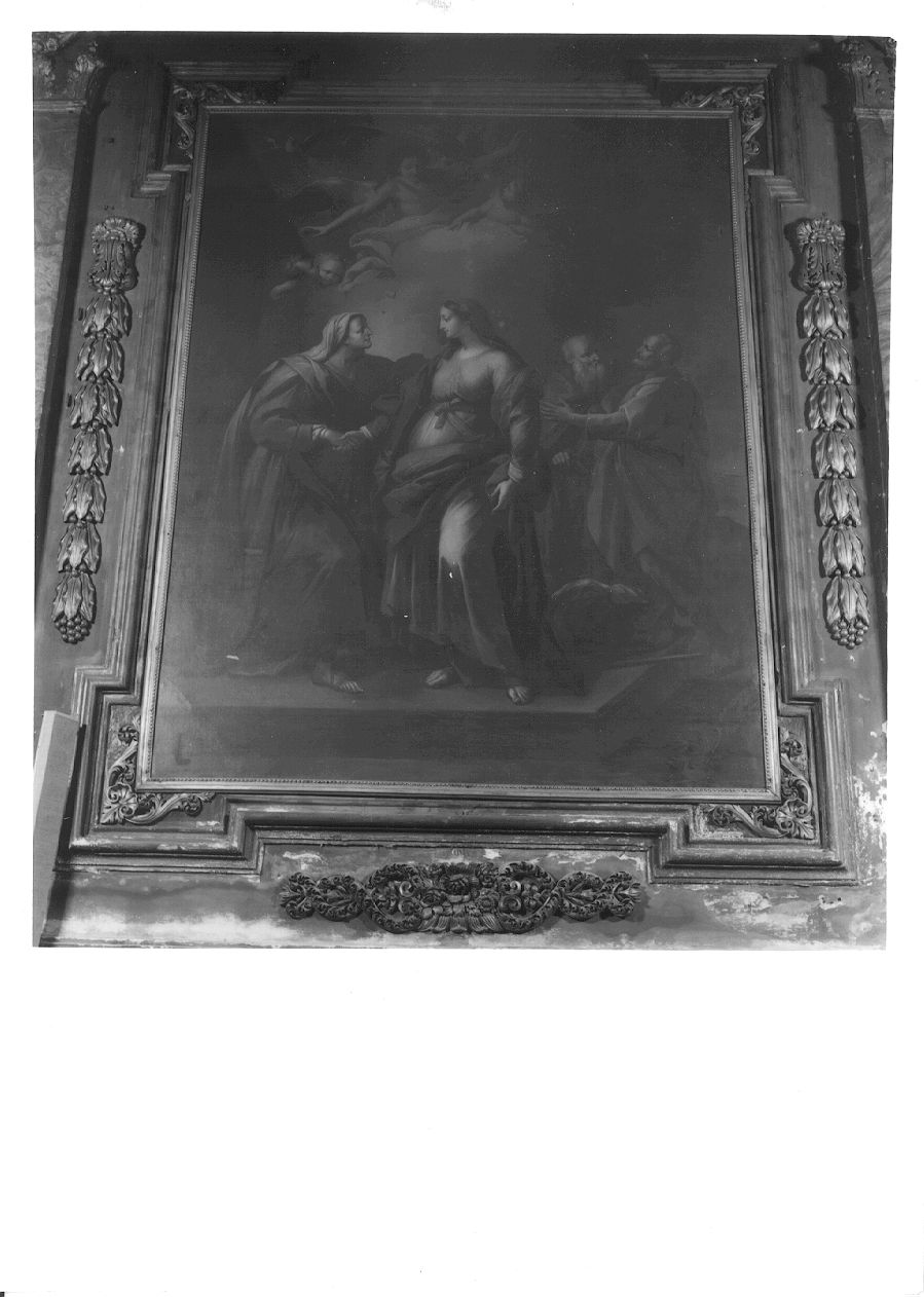 visitazione (dipinto, opera isolata) di Conca Giovanni (secondo quarto sec. XVIII)
